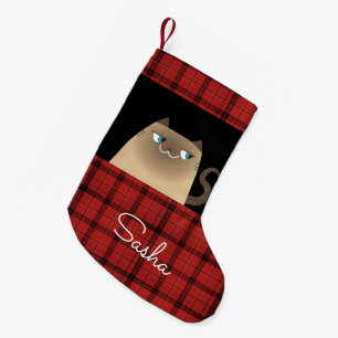 Petite Chaussette De Noël Chat mignon