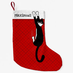 Petite Chaussette De Noël Chat noir et blanc  Fête de chats de Tuxedo