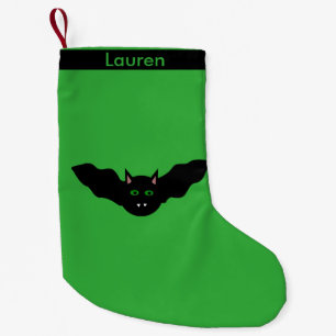 Petite Chaussette De Noël Chat Vampire Faced Bat Halloween Stocker Personnal