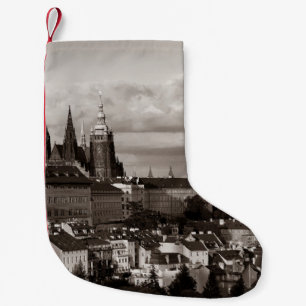 Petite Chaussette De Noël Château de Prague avec Cathédrale Saint Vitus en t