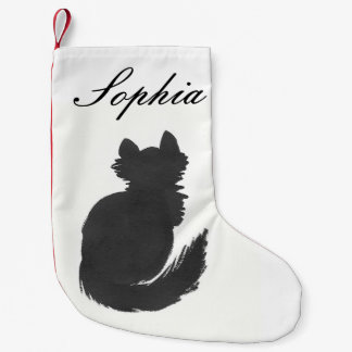 Petite Chaussette De Noël Chaton personnalisé