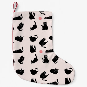 Petite Chaussette De Noël Chats noirs idiots