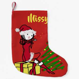 Petite Chaussette De Noël Cheeky Mme Claus Christmas Stocking