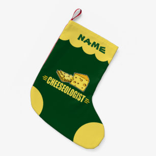 Petite Chaussette De Noël Cheesehead, fromager amusant