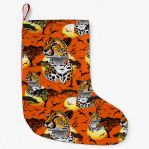 Petite Chaussette De Noël Cheetah African Feline Wild Animal