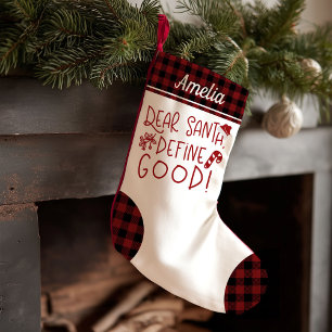 Petite Chaussette De Noël Cher Père Noël Définir Bonne Lettre Mignonne Drôle