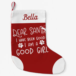 Petite Chaussette De Noël Cher Père Noël, J'Ai Été Un Bon Mignons Chien