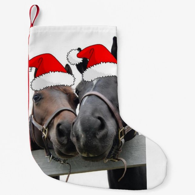Petite Chaussette De Noël Chevaux de Noël (Devant)