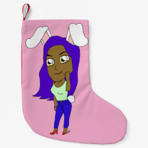 Petite Chaussette De Noël Chibi Lapine