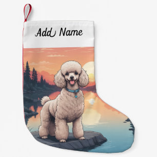 Petite Chaussette De Noël Chien Caniche