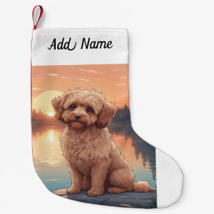 Petite Chaussette De Noël Chien Cockapoo