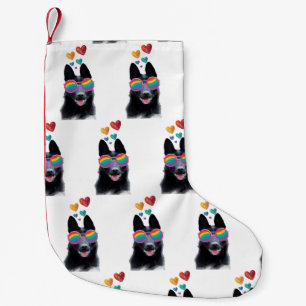 Petite Chaussette De Noël Chien de berger allemand avec la Saint-Valentin co