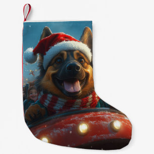 Petite Chaussette De Noël Chien de berger belge Montagnes russes Noël