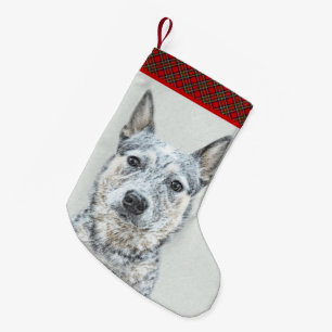 Petite Chaussette De Noël Chien de bétail australien - Cute Original Dog Art