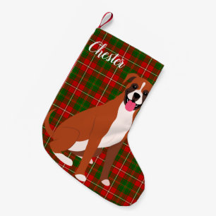 Petite Chaussette De Noël Chien de boîte Personnalisé