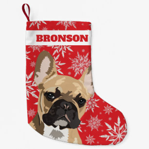 Petite Chaussette De Noël Chien de compagnie personnalisé Cadeau Bouledogu