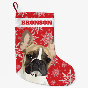 Petite Chaussette De Noël Chien de compagnie personnalisé   Cadeau Bouledogu
