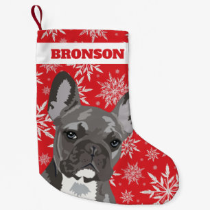 Petite Chaussette De Noël Chien de compagnie personnalisé   Cadeau Bulldog e