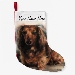 Petite Chaussette De Noël Chien de Dachshund