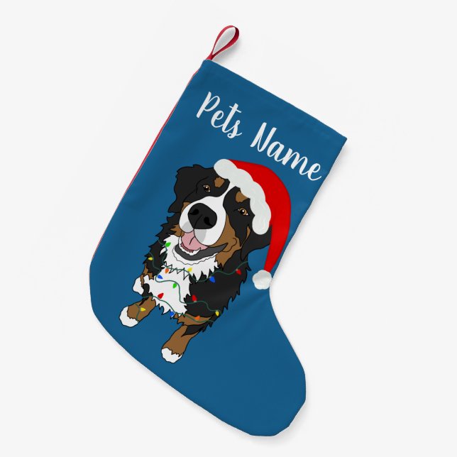 Petite Chaussette De Noël Chien de montagne bernois (Devant (Accrochage))
