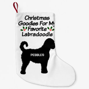 Petite Chaussette De Noël Chien de Noël Favori Labradoodle