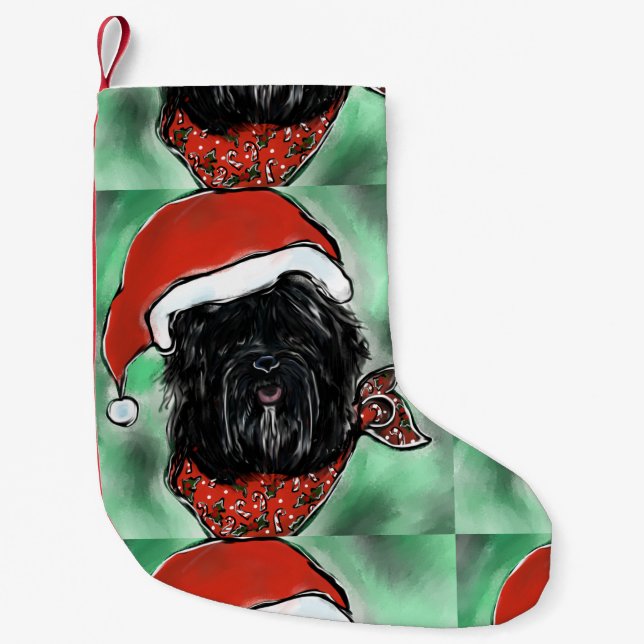 PETITE CHAUSSETTE DE NOËL CHIEN DE SOIE DE LA HAVANE (Devant)