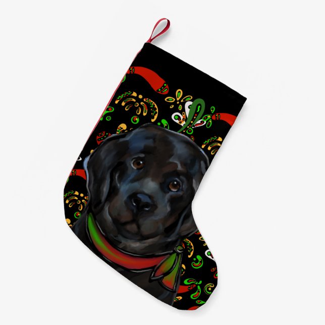 Petite Chaussette De Noël Chien de Terre-Neuve (Devant (Accrochage))