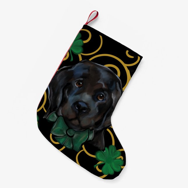 Petite Chaussette De Noël Chien de Terre-Neuve   (Devant (Accrochage))