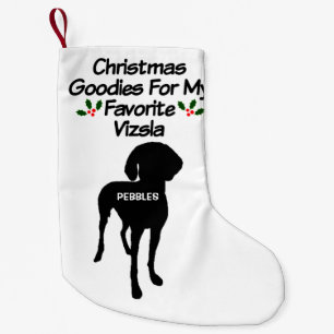 Petite Chaussette De Noël Chien de Vizsla préféré de Noël