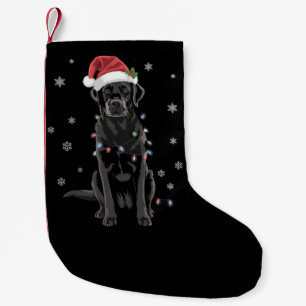 Petite Chaussette De Noël Chien en pyjama avec lumière de sapin de Noël Labr
