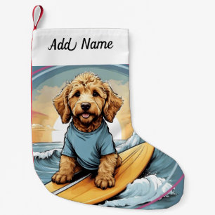 Petite Chaussette De Noël Chien Goldendoodle