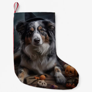Petite Chaussette De Noël Chiens de Berger Australien Citrouilles Halloween