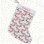 Petite Chaussette De Noël Chiens de Noël Casquettes de Noël Personnalisés Da<br><div class="desc">De mignonnes petites saucisses Dachshund ou des chiens vierges dans des chandails et des sauteurs en laine festifs,  et des chapeaux de Noël amusants. Parfait pour les amoureux de les chiens. Modifiez le nom pour personnaliser.</div>