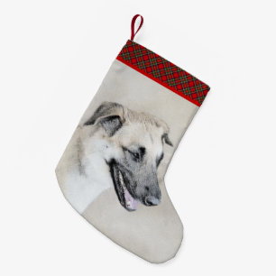 Petite Chaussette De Noël Chinook (oreilles d'hélicoptère) Peinture - Chien 