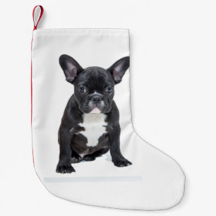 Petite Chaussette De Noël Chiot mignon de bouledogue français