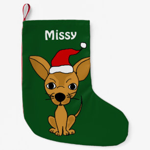 Petite Chaussette De Noël Chiwawa drôle dans le bas de Noël de casquette d