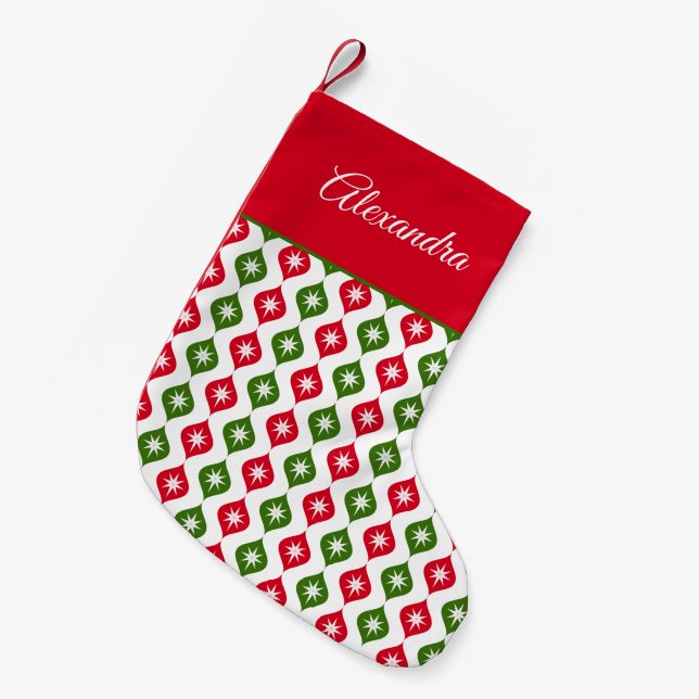 Petite Chaussette De Noël Choisissez votre propre couleur ornements de Noël  (Devant (Accrochage))