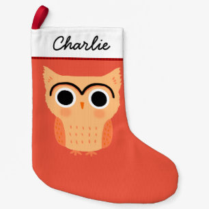 Petite Chaussette De Noël Chouette unibrow Vacances chouette drôle