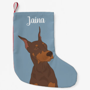 Petite Chaussette De Noël Christmas Doberman Pinscher