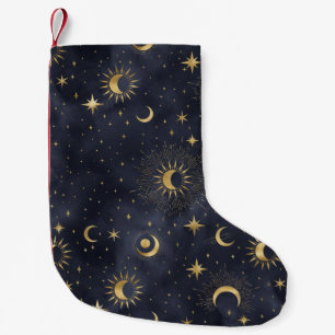 Petite Chaussette De Noël Ciel nocturne céleste petit stockage de noël