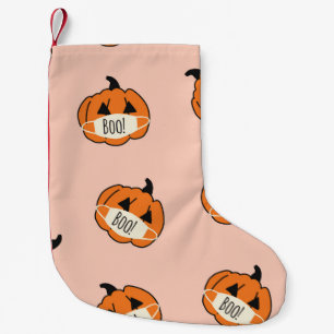 Petite Chaussette De Noël Citrouille d'Halloween vintage sans couture. weari