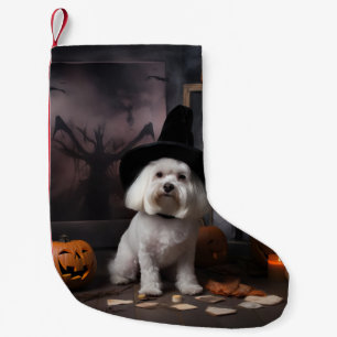 Petite Chaussette De Noël Citrouilles maltaises Halloween Épouvantable