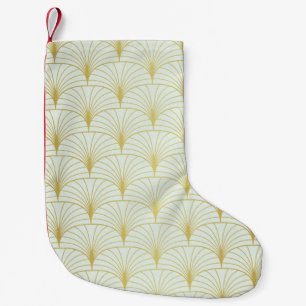 Petite Chaussette De Noël Classique Art Déco Motif sans faille. Styli géomét