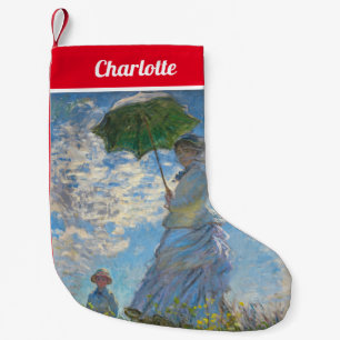 Petite Chaussette De Noël Claude Monet - La Promenade, Femme à l'ombrelle