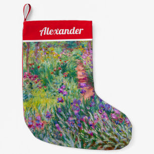 Petite Chaussette De Noël Claude Monet - Le jardin d'Iris à Giverny