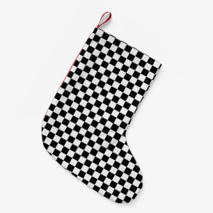 Petite Chaussette De Noël Clavier Classique Noir Et Blanc