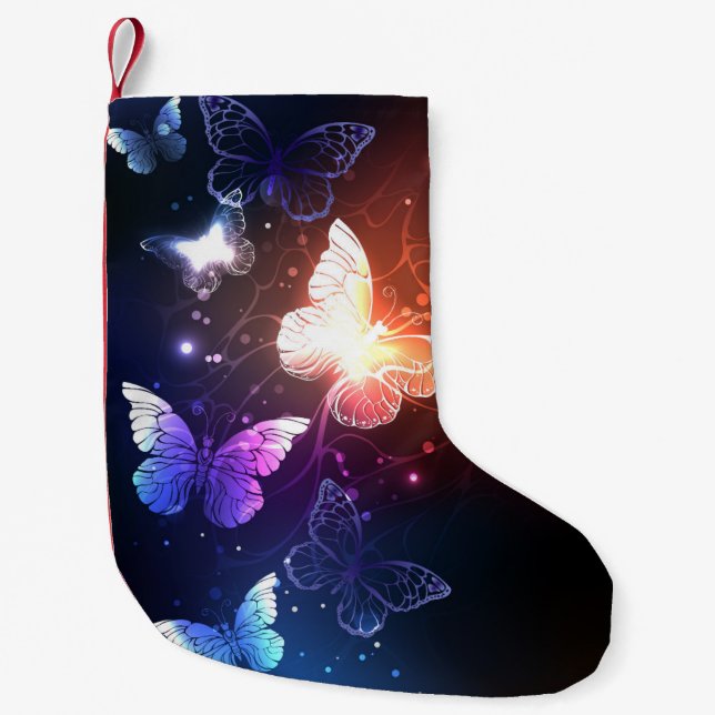 Petite Chaussette De Noël Clowing Night Butterflies (Devant)