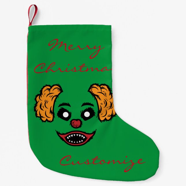 Petite Chaussette De Noël Clown effrayant Thunder_Cove (Devant)