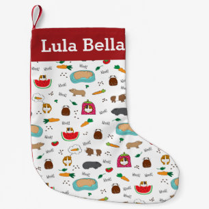 Petite Chaussette De Noël Cobayes personnalisés mignons