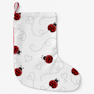 Petite Chaussette De Noël Coccinelle Rouge Coléoptère Amoureux des Insectes 